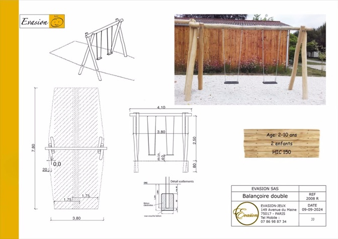 2008 R - Balançoire double