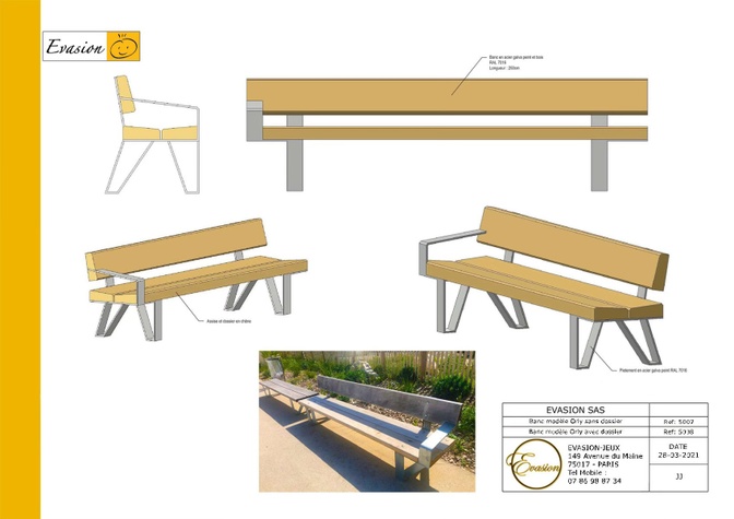 5007 - 5008 RM - Bancs type Orly