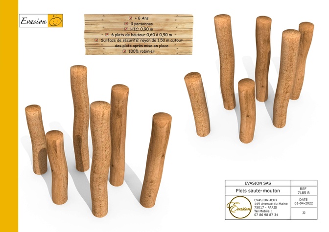 7185 R - 6 plots saute mouton