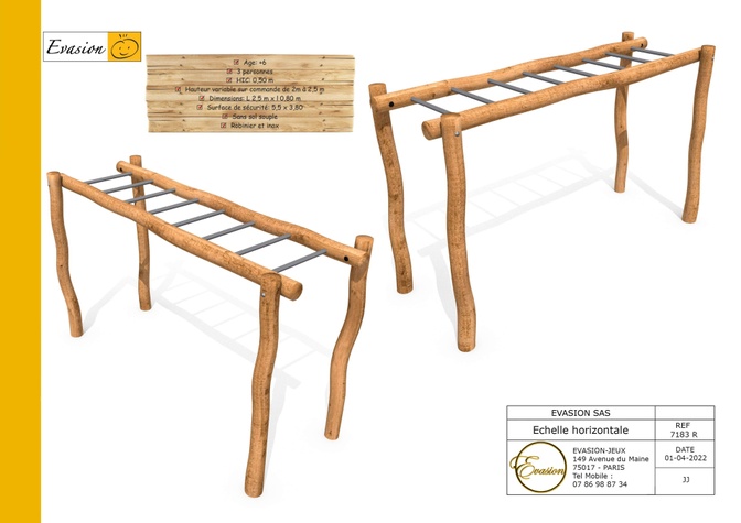 7183 R - Echelle horizontale