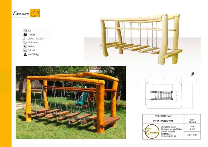 7194 R - Pont Mouvant grand modèle