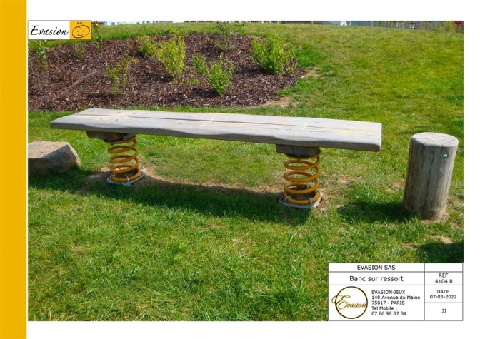 4104 R - Banc sur ressorts