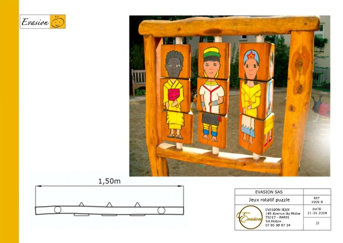 1009 R - Jeu rotatif puzzle
