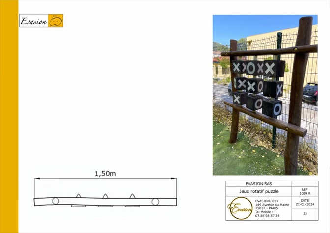 1009 R - Jeu rotatif puzzle