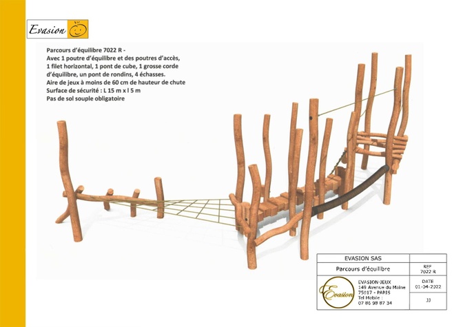 7022 R - Parcours d'équilibre Vitrolles