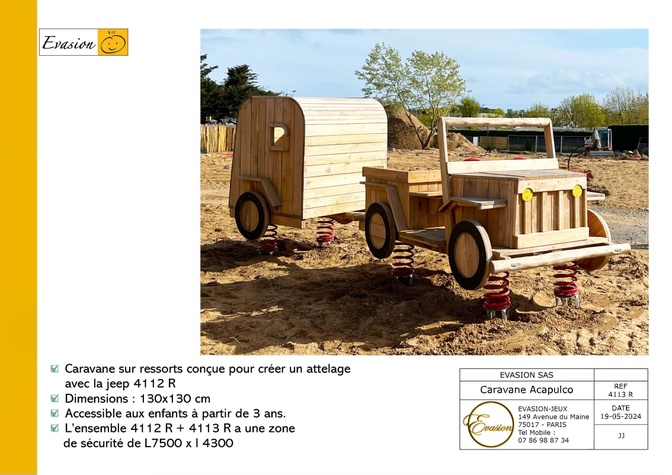 4113 R - Caravane sur ressorts
