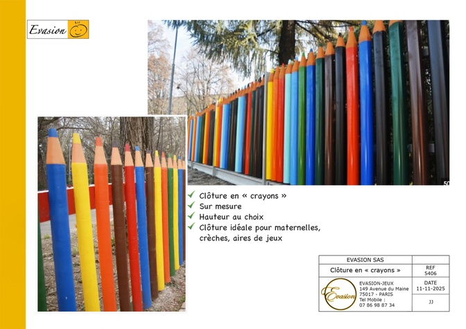5406 - Clôture en crayons