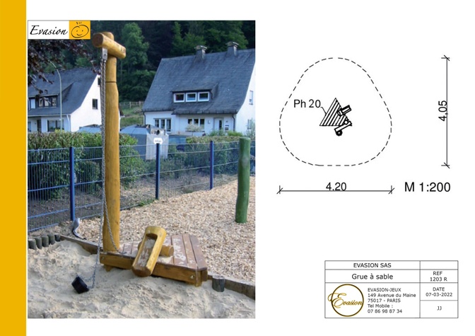 1203 R - Grue à sable